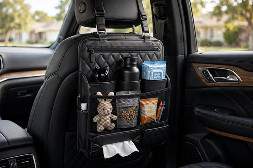 NORDICO BACKSEAT - Prémium Bőr Hátsó Ülés Rendszerező Tablet Tartóval